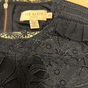 Ted Baker dark Blue Lace Blouse
